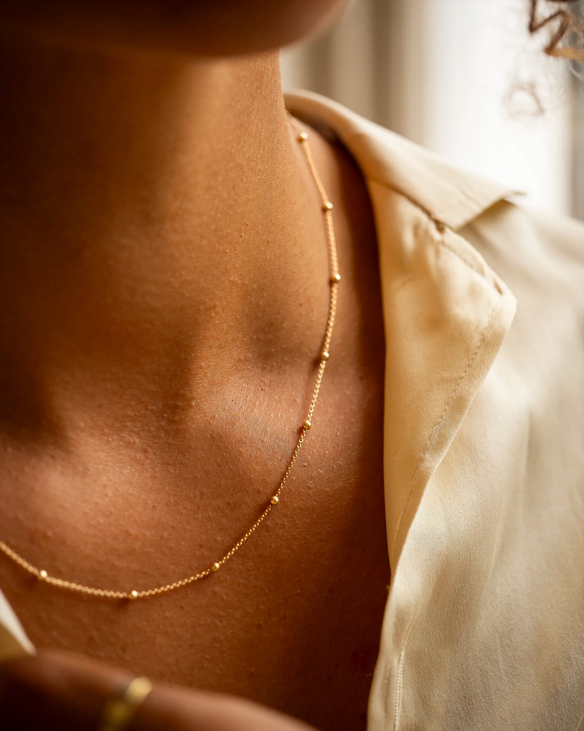 Gold Satellite Necklace Chain