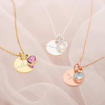 Esme Initial Birthstone Personalised Necklace