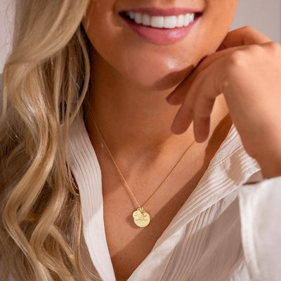 Personalised Birthday Disc Name Necklace