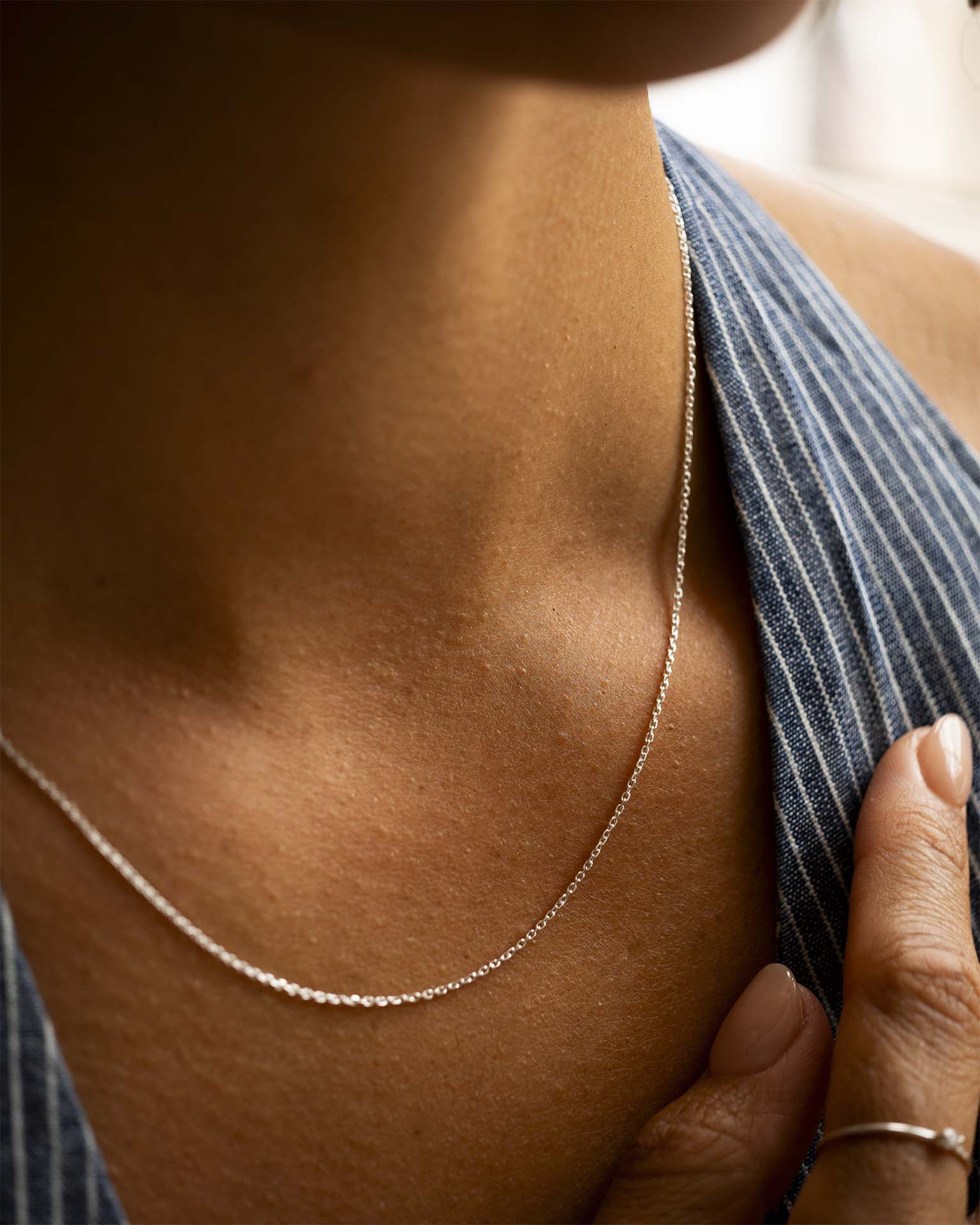 Add a Silver Trace Necklace Chain