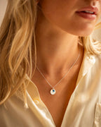 Silver Esme Name and Birthstone Personalised Necklace
