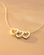 Silver Family Mini Eternal Hearts Personalised Necklace