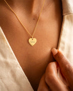 Gold Heart Research UK Personalised Necklace