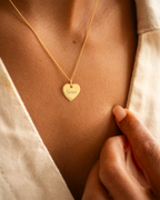 Gold Heart Research UK Personalised Necklace