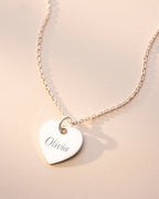 Silver Heart Research UK Personalised Necklace