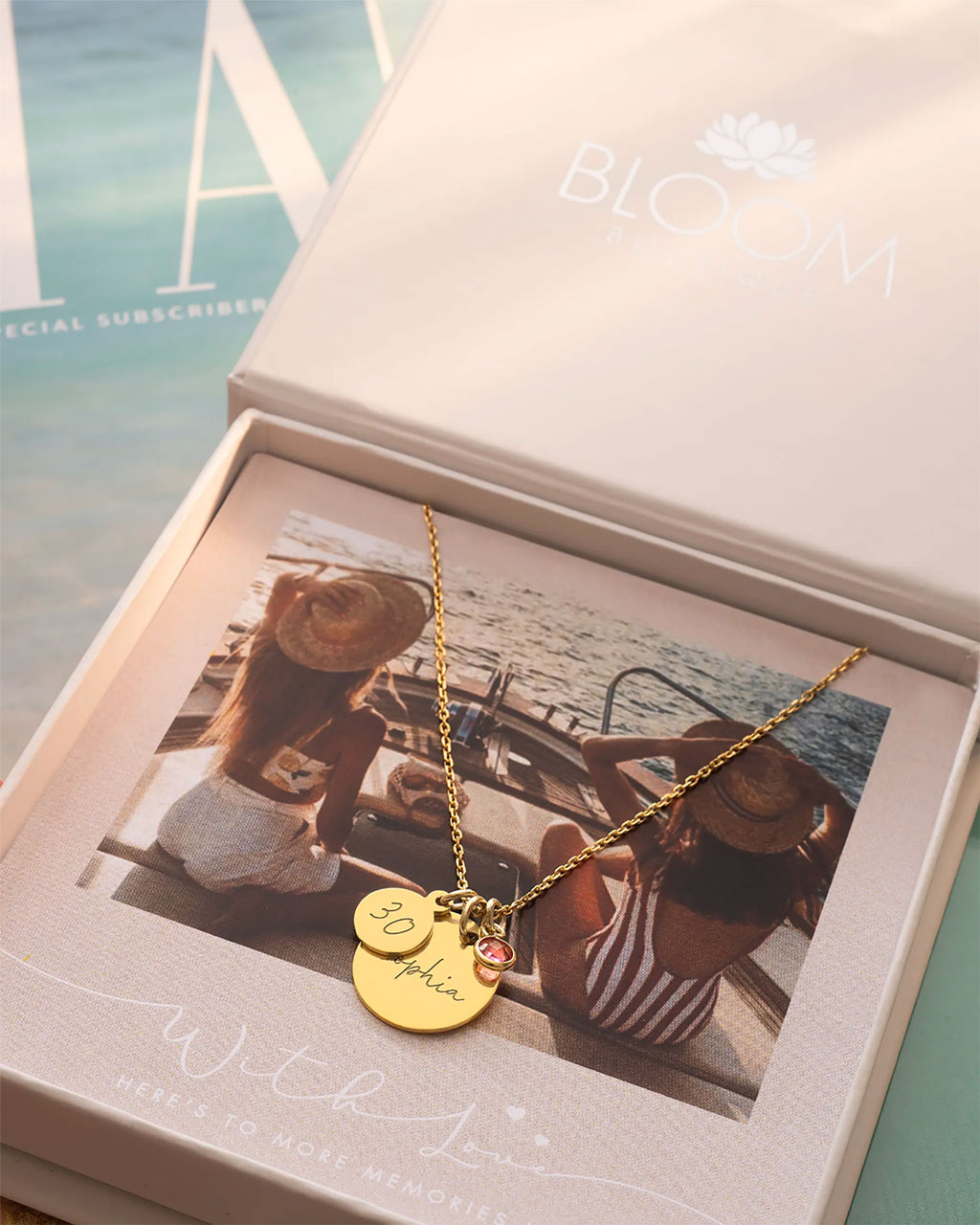 Silver Personalised Birthday Disc Name Necklace