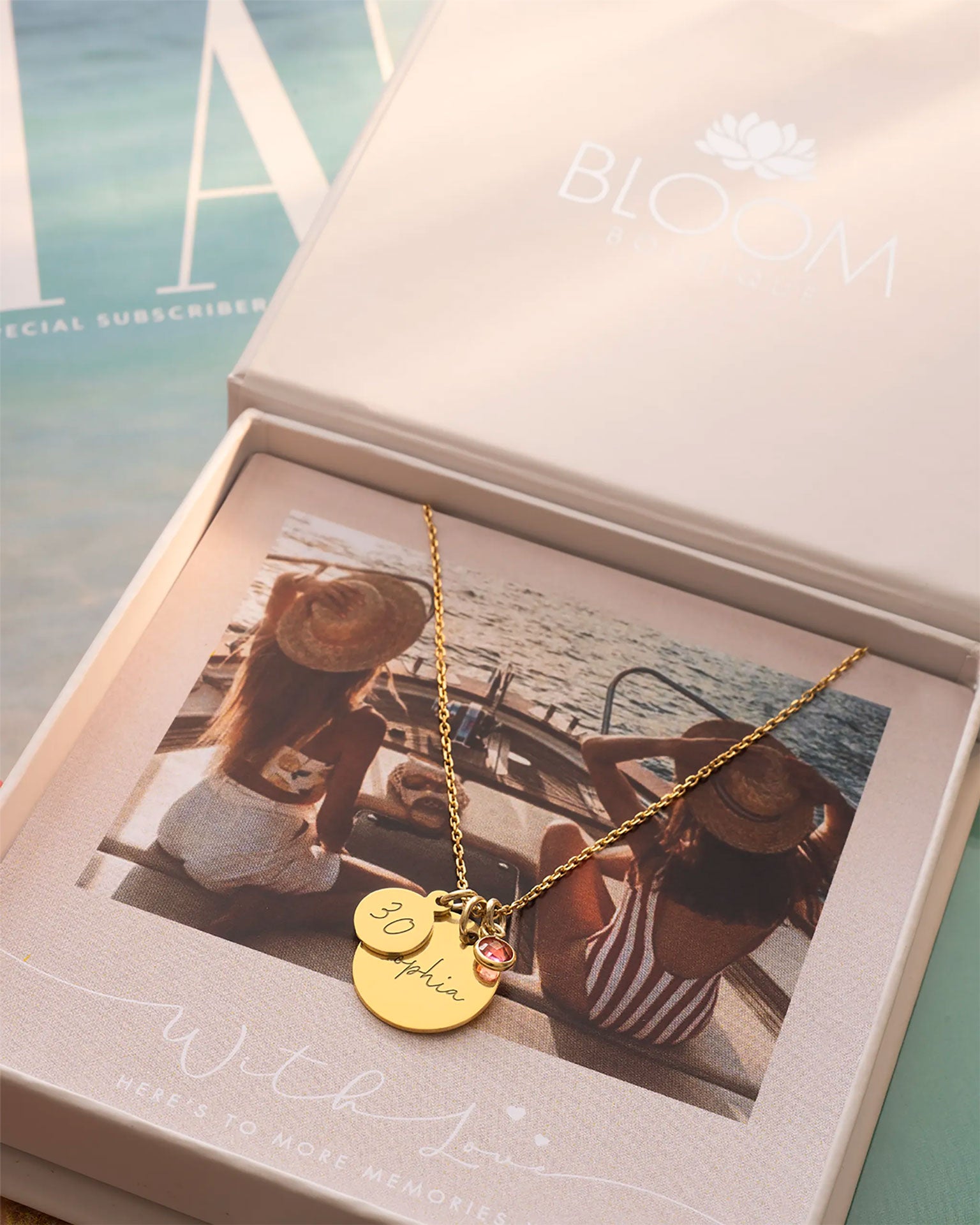 Silver Personalised Birthday Disc Name Necklace