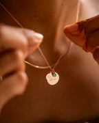 Rose Gold Personalised Birthday Disc Name Necklace