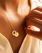 Gold Personalised Secret Message Heart Birthstone Necklace