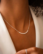 Silver Anja Personalised Pearl Necklace