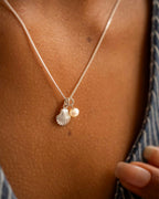 Silver Seashell and Pearl Personalised Necklace