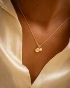 Gold Seashell and Pearl Personalised Necklace