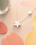 Silver My Lucky Star Personalised Kids Necklace