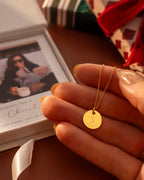 Silver Initial And Date Personalised Necklace