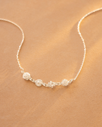 Silver Family Birth Flower Necklace