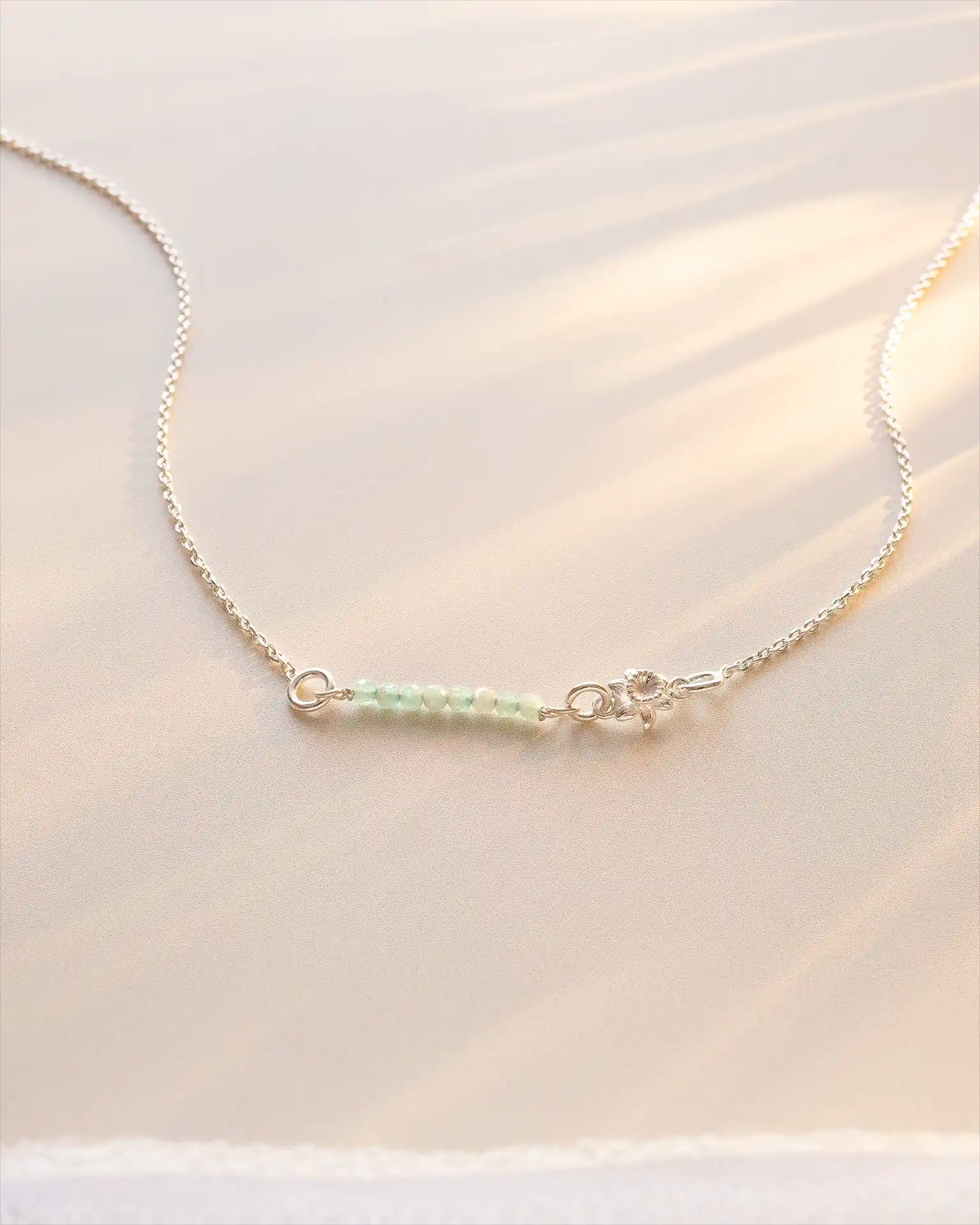 Silver birthstone bar and birth flower bracelet