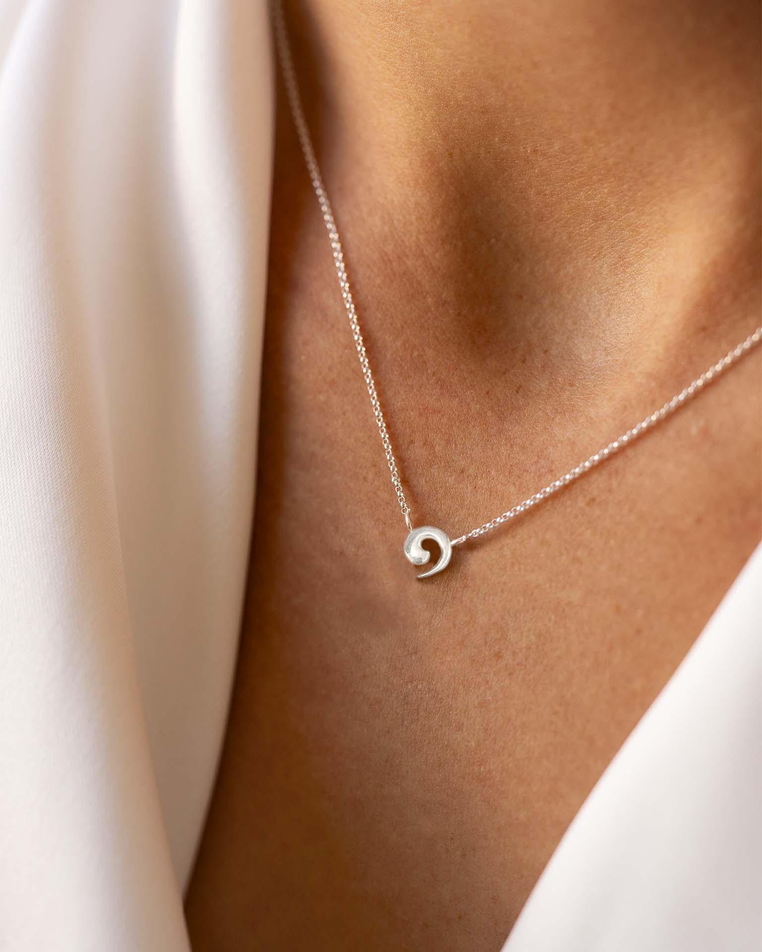 Silver Wave Necklace