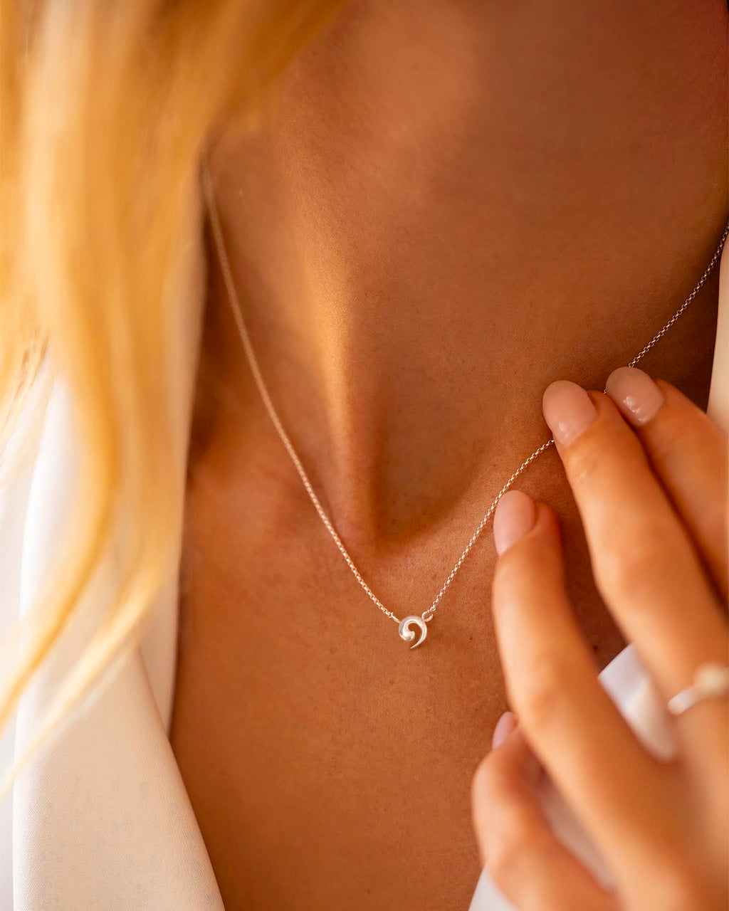 Silver Wave Necklace