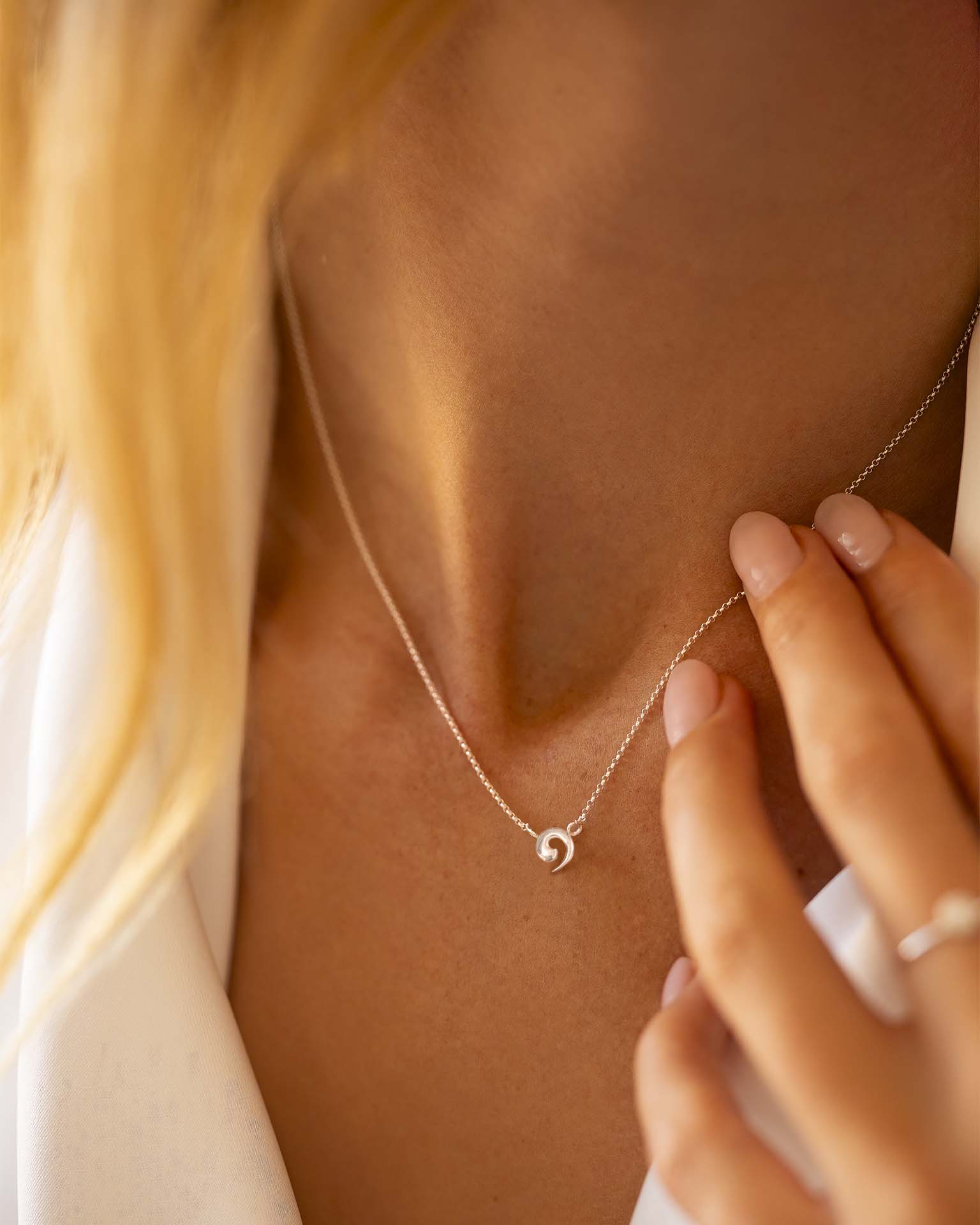 Silver Wave Necklace