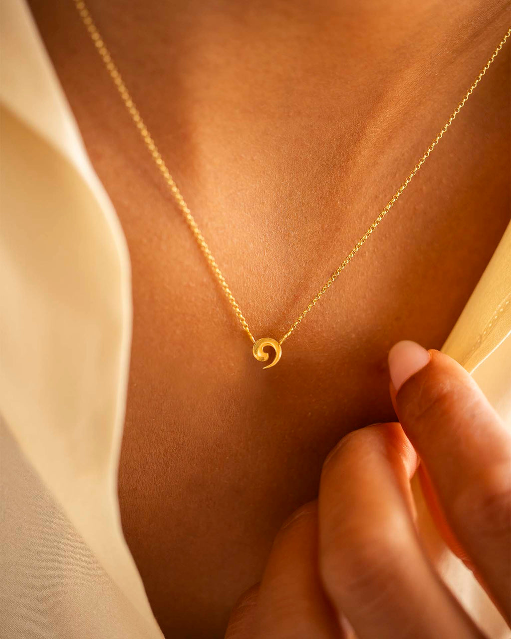 Gold Wave Necklace