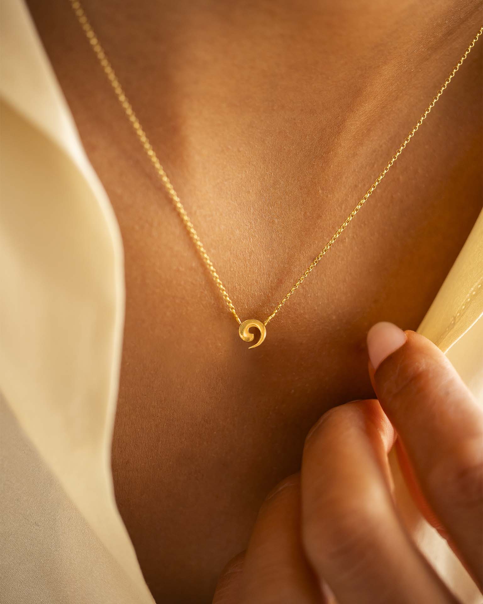 Gold Wave Necklace