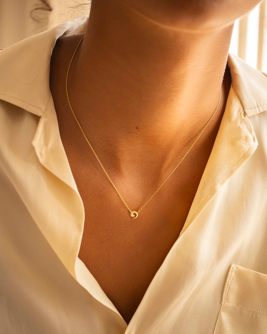 Gold Wave Necklace