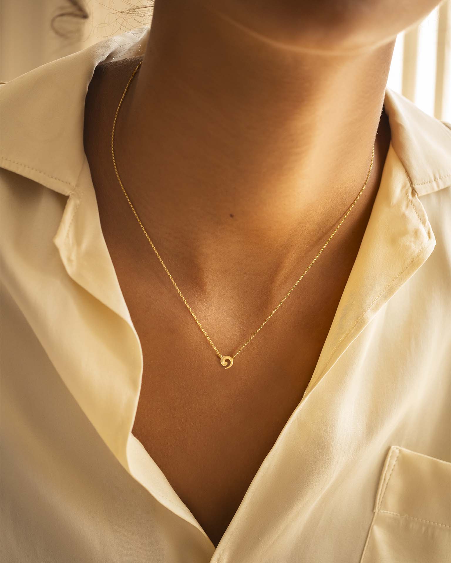 Gold Wave Necklace