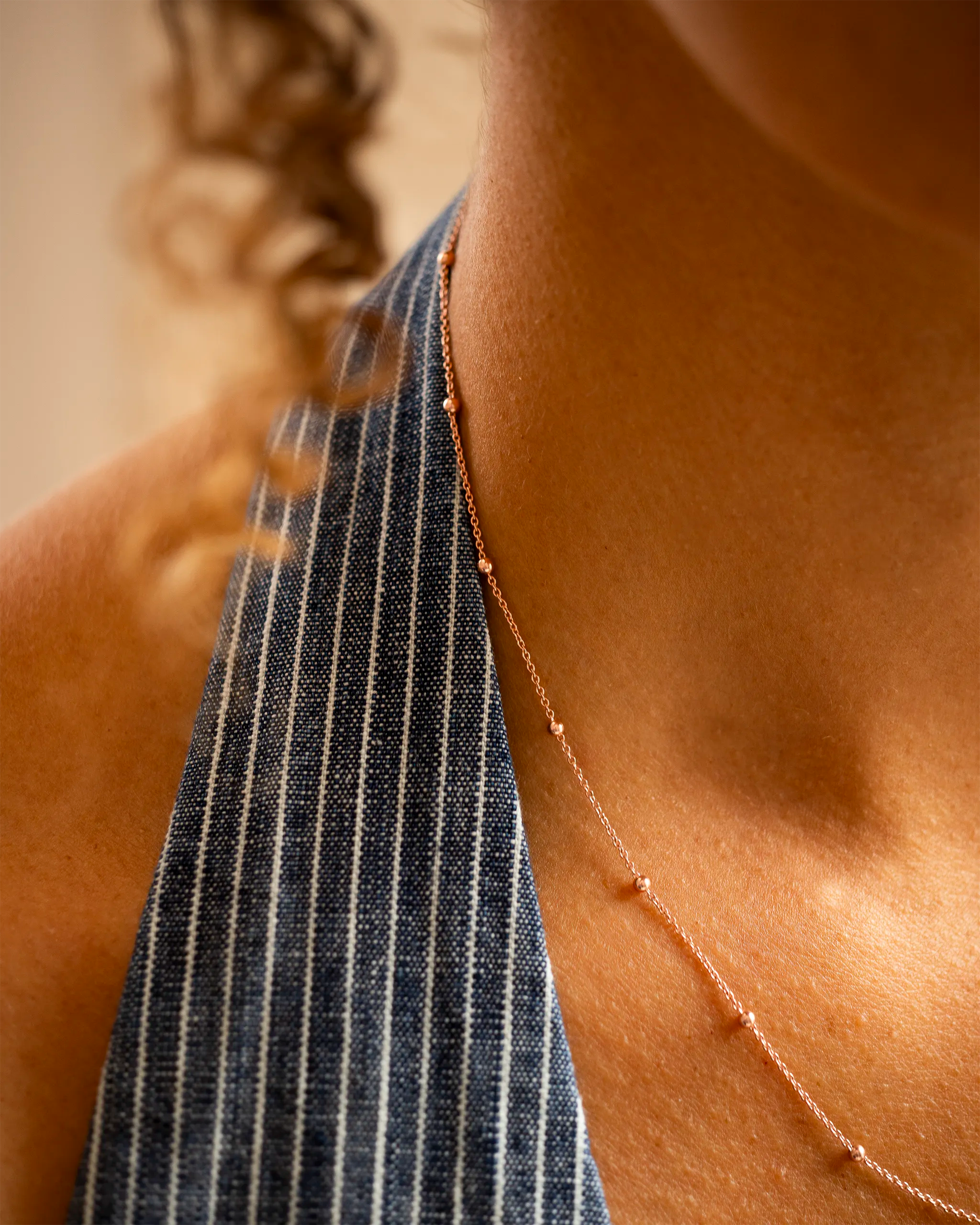 Rose Gold Satellite Necklace Chain