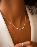 Silver Anja Personalised Pearl Necklace