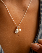 Silver Seashell and Pearl Personalised Necklace