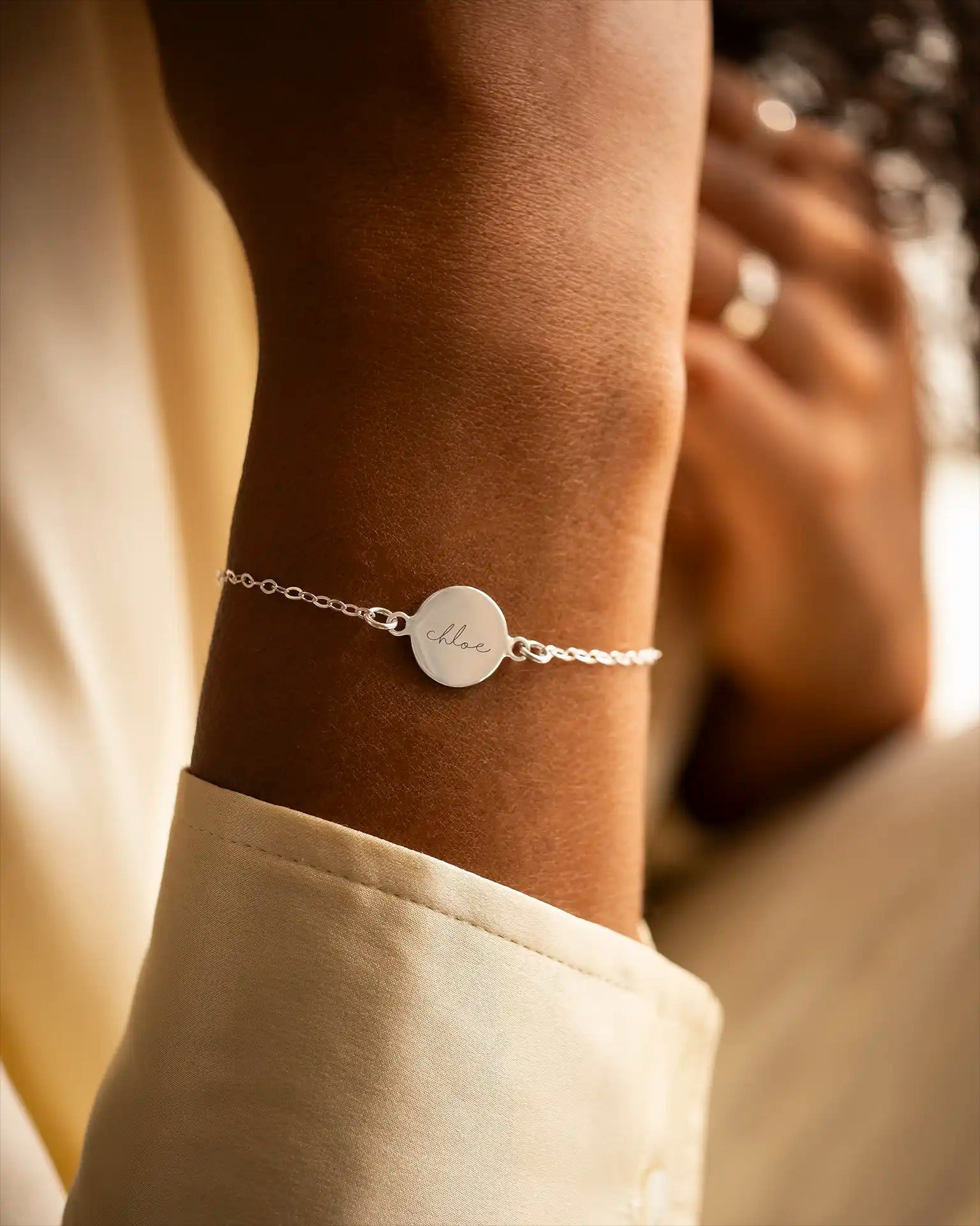Silver Esme Name Personalised Bracelet