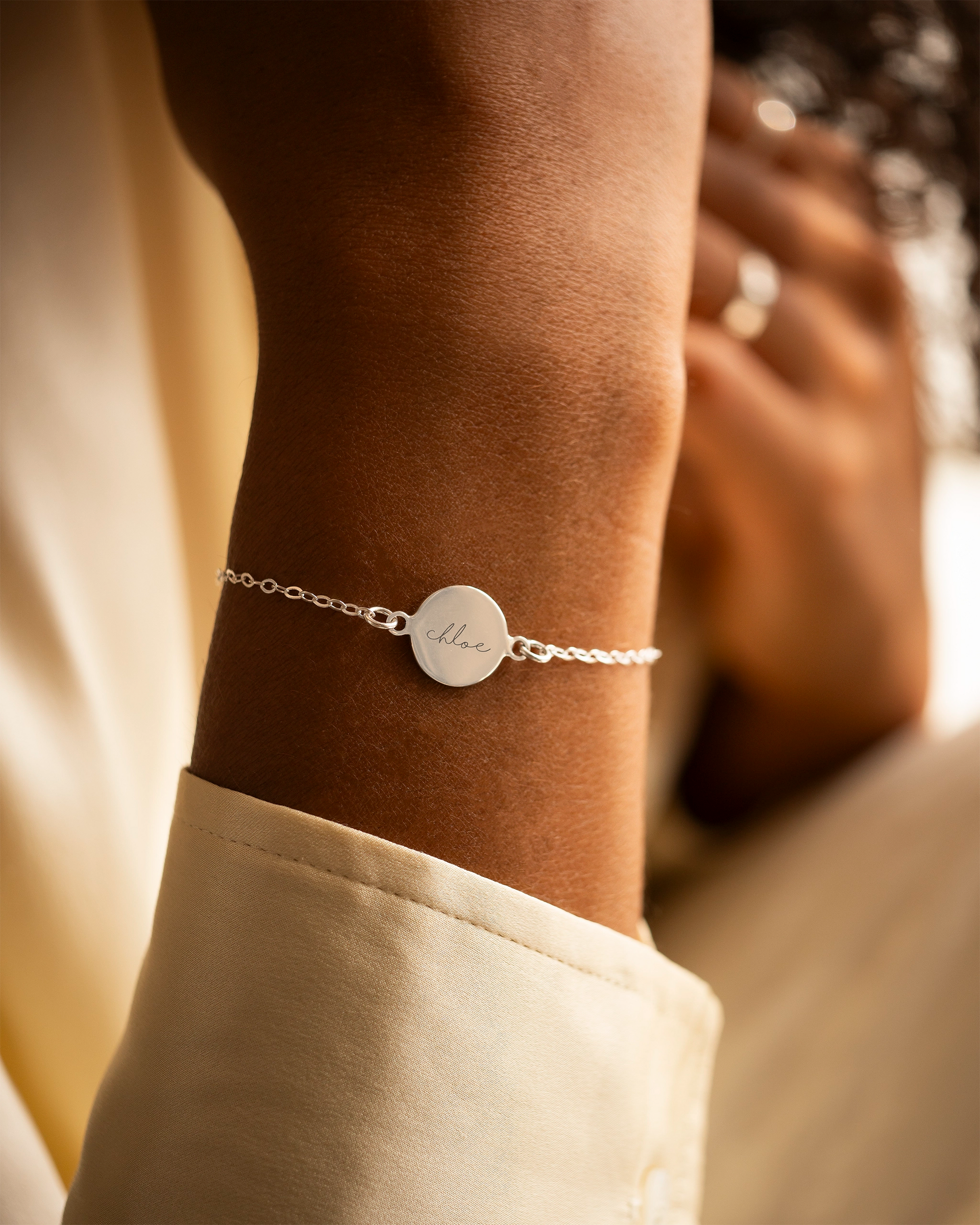 Silver Esme Name Personalised Bracelet