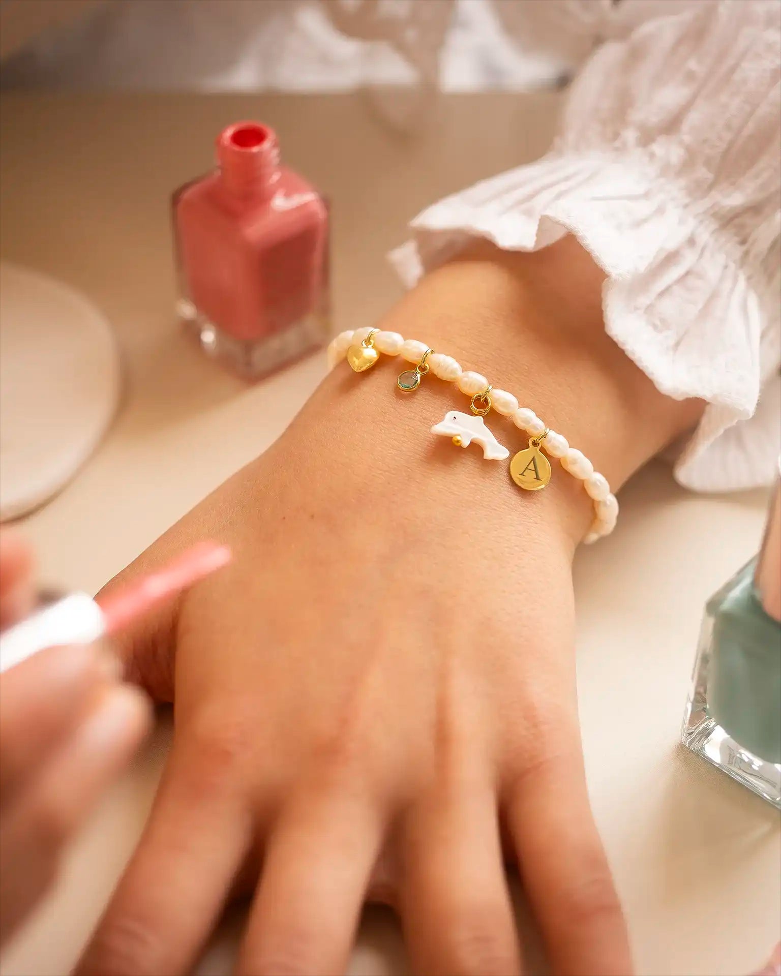 Gold Create Your Own Personalised Kids Bracelet