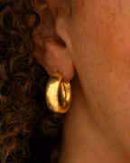 Gold Large Statement Hoop Earrings