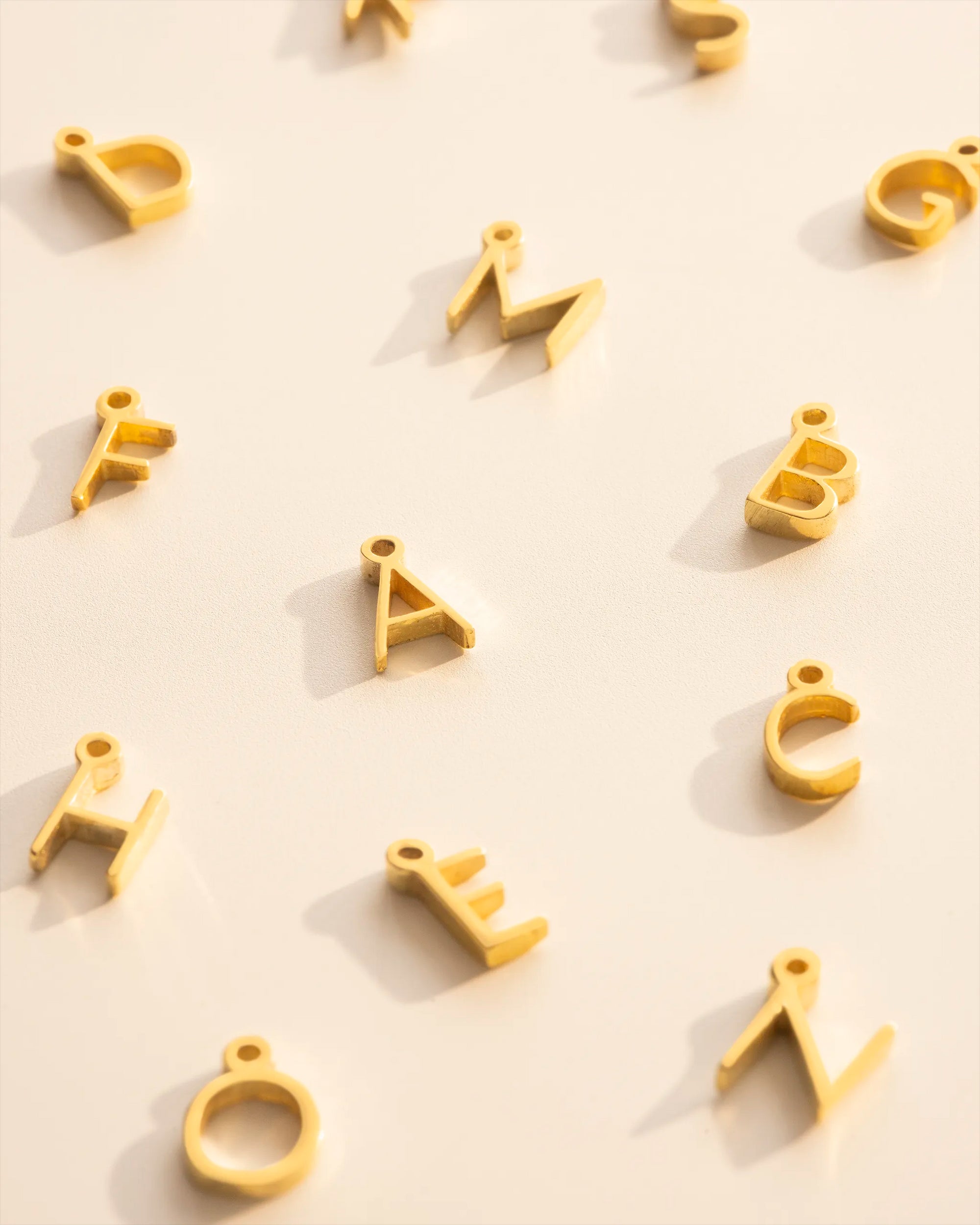 Gold Add a Mini Letter Charm
