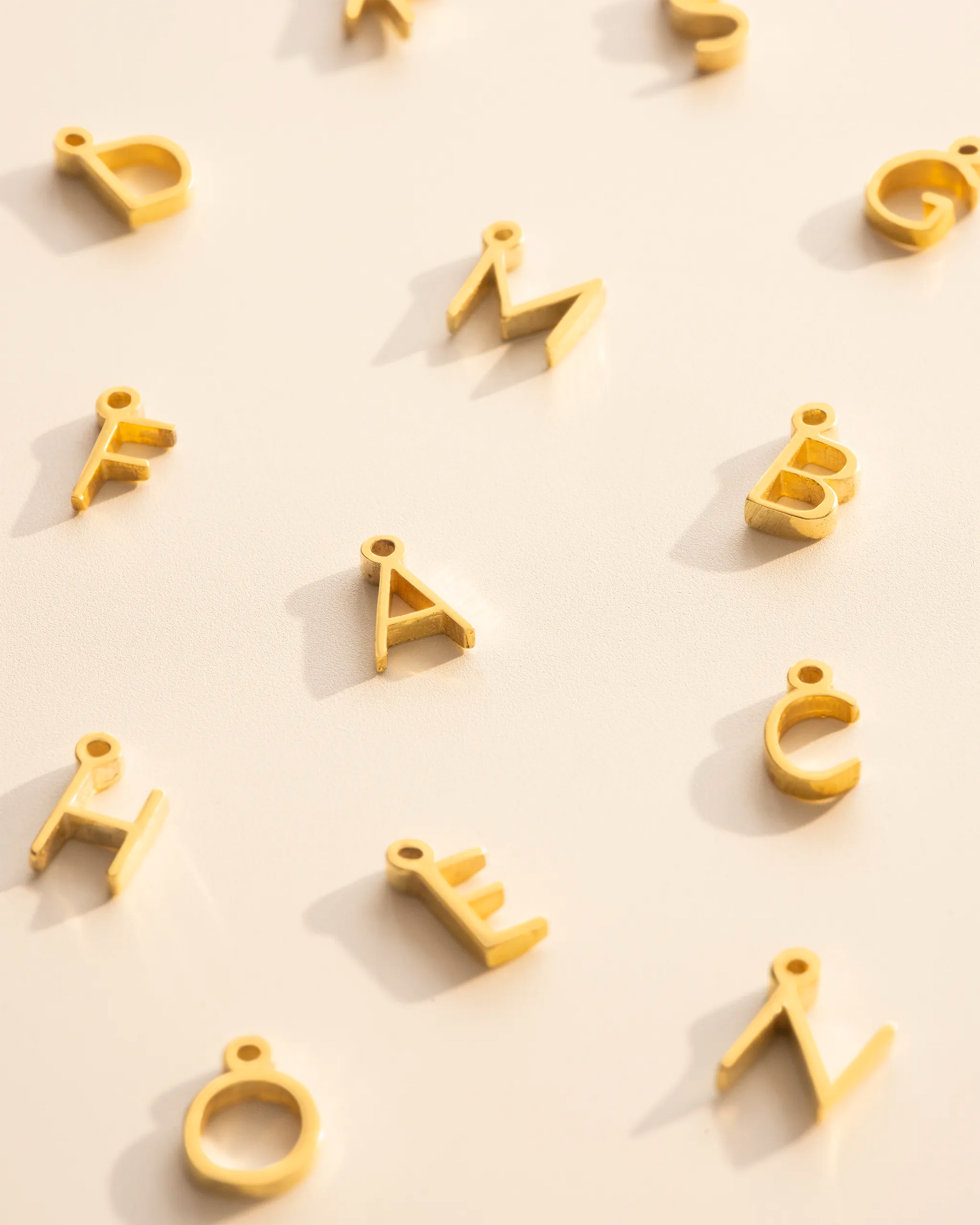 Gold Add a Mini Letter Charm