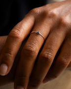 Silver Birthstone Stacking Ring