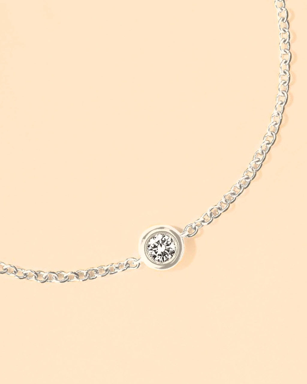 Silver Solitaire Bracelet