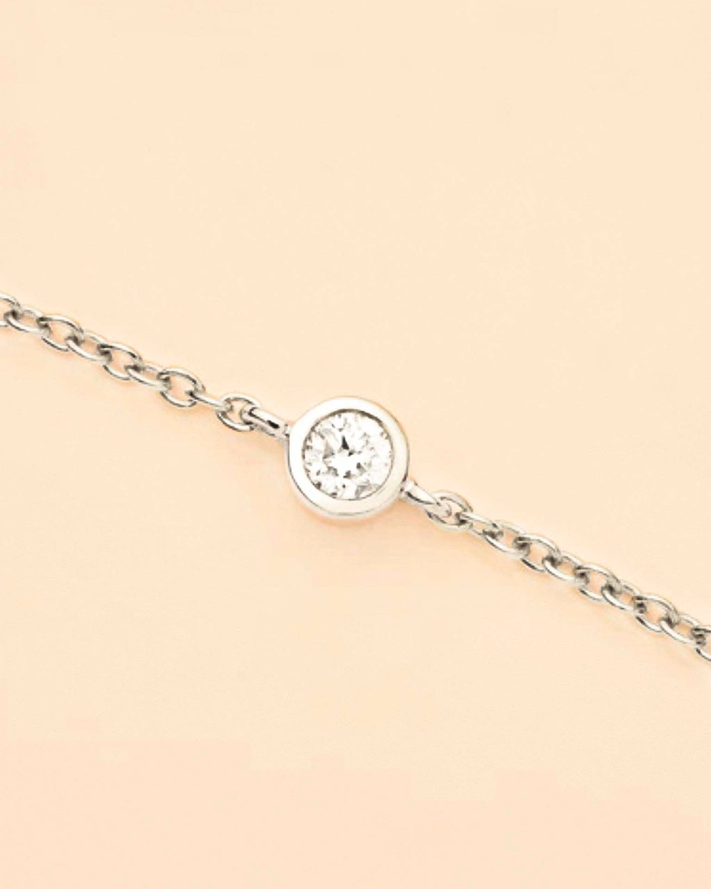 Silver Solitaire Bracelet