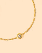 Gold Solitaire Bracelet