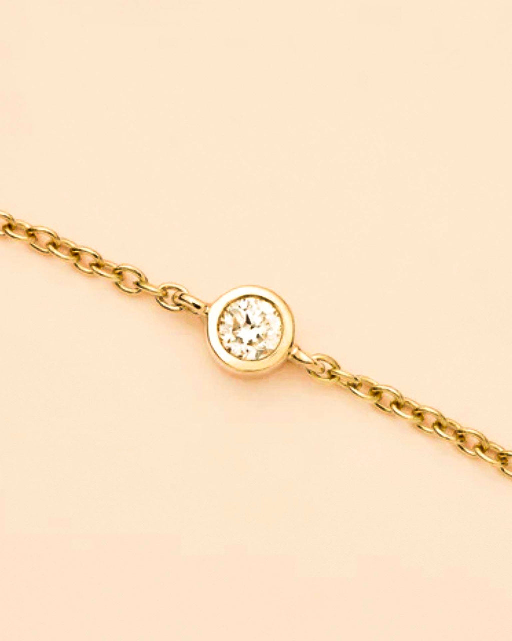 Gold Solitaire Bracelet