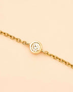 Gold Solitaire Bracelet