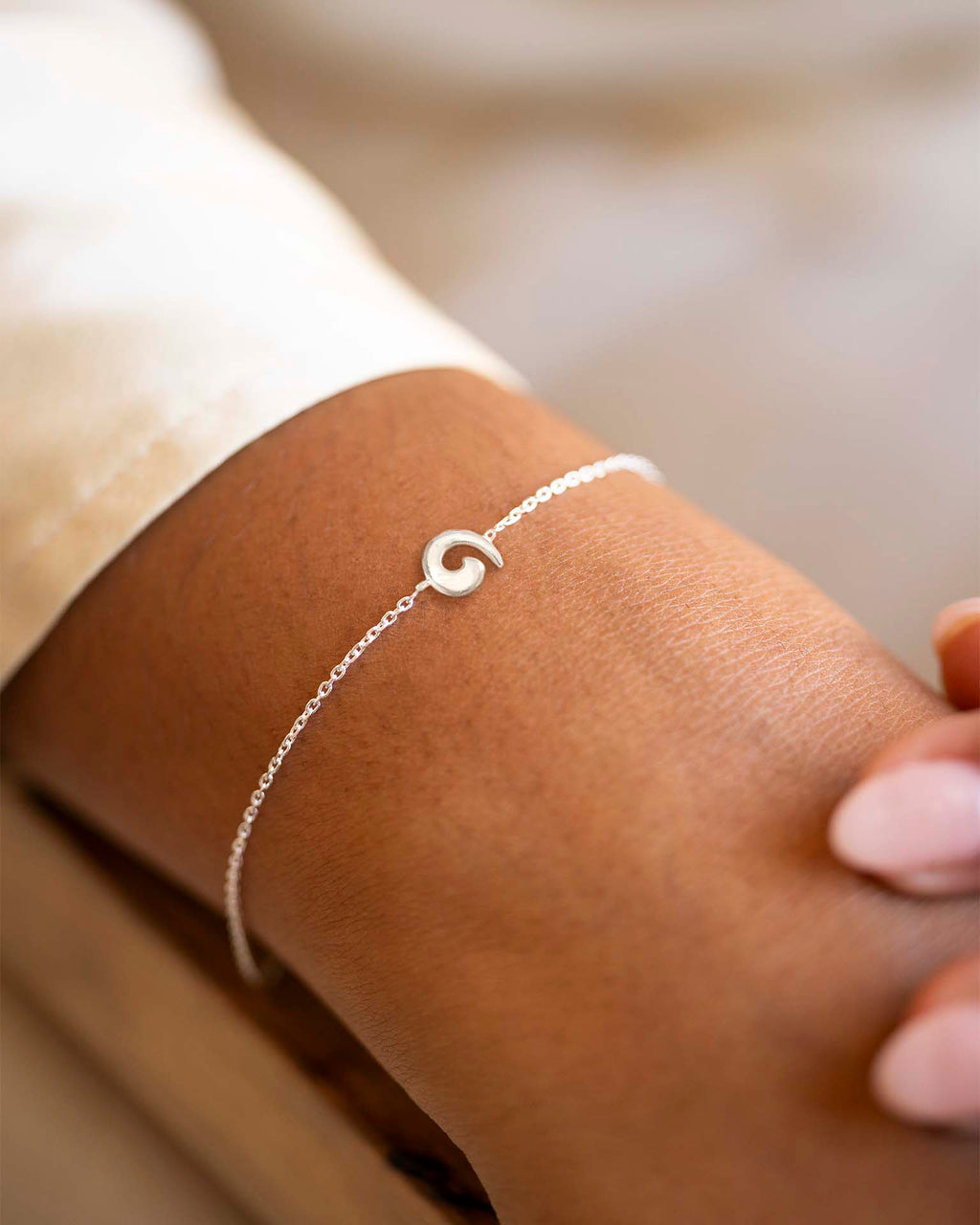 Silver Wave Bracelet