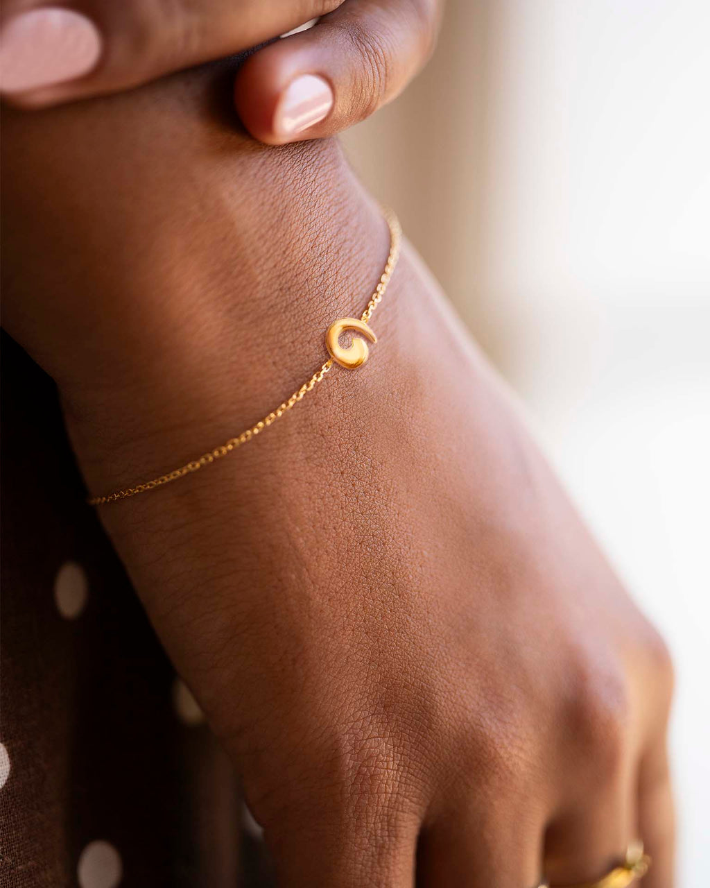 Gold Wave Bracelet