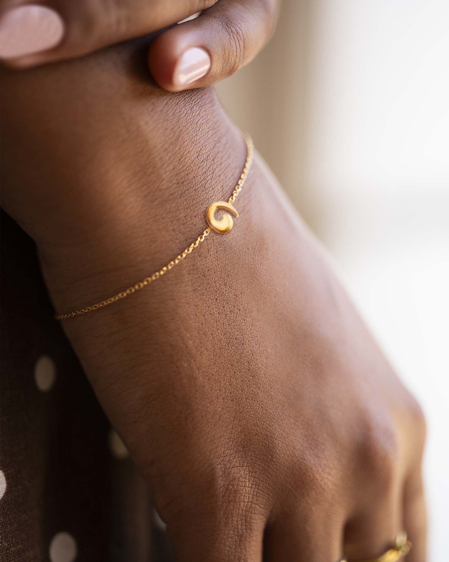 Gold Wave Bracelet