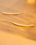 Silver Curved Skinny Bar Personalised Message Bracelet