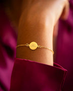 Gold Esme Name Personalised Bracelet