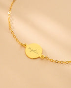 Gold Esme Name Personalised Bracelet