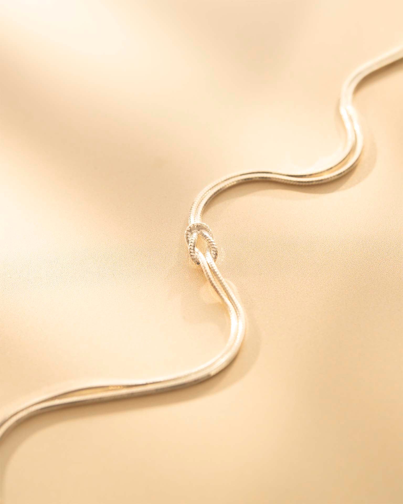 Silver Infinity Knot Personalised Bracelet