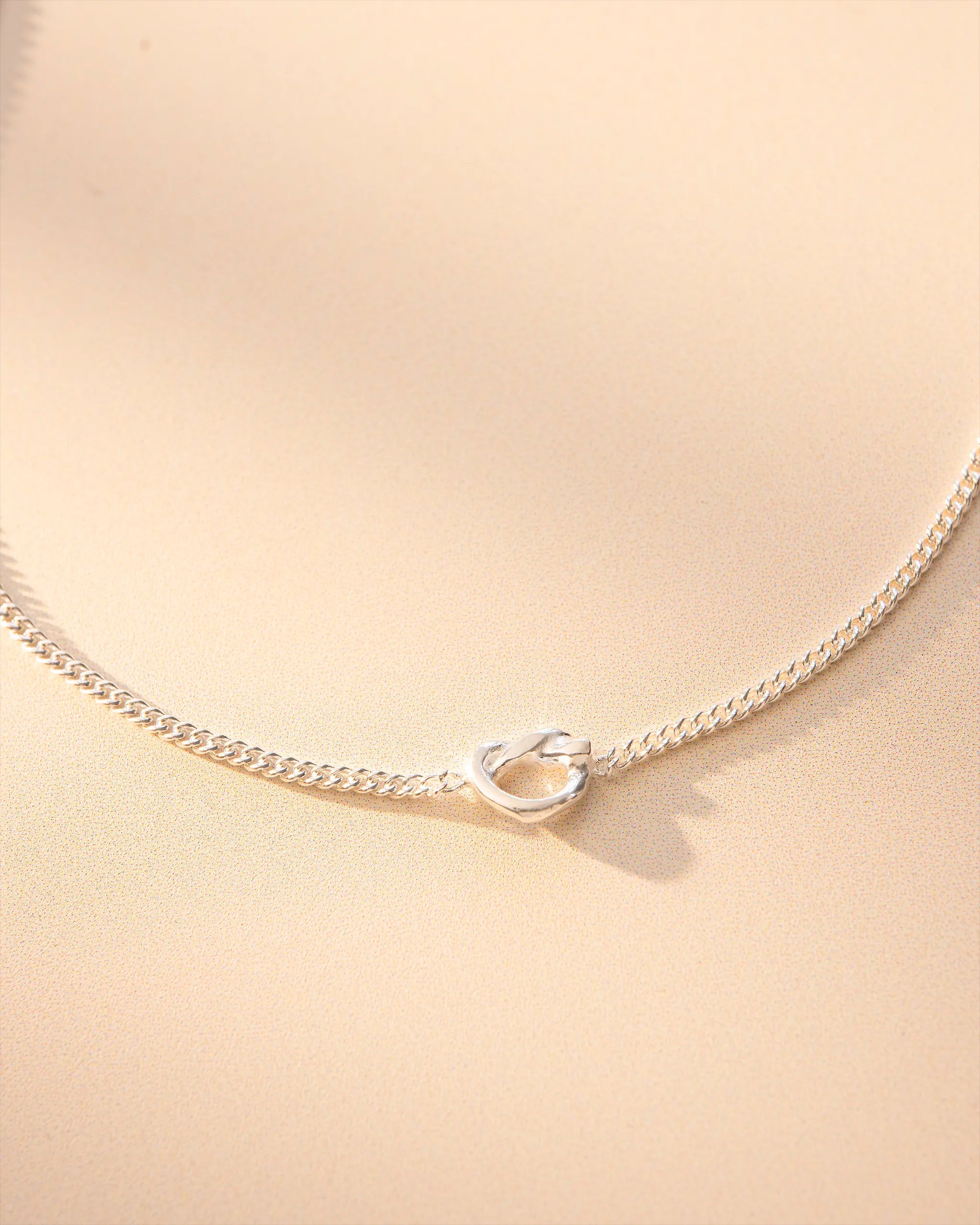 Silver Knot Charm Personalised Bracelet